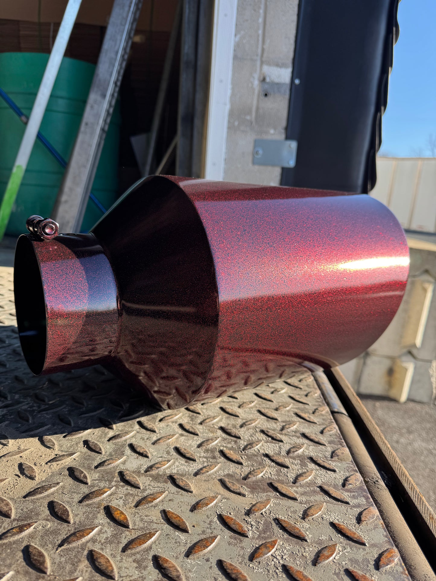 Crimson Red Exhaust Tip