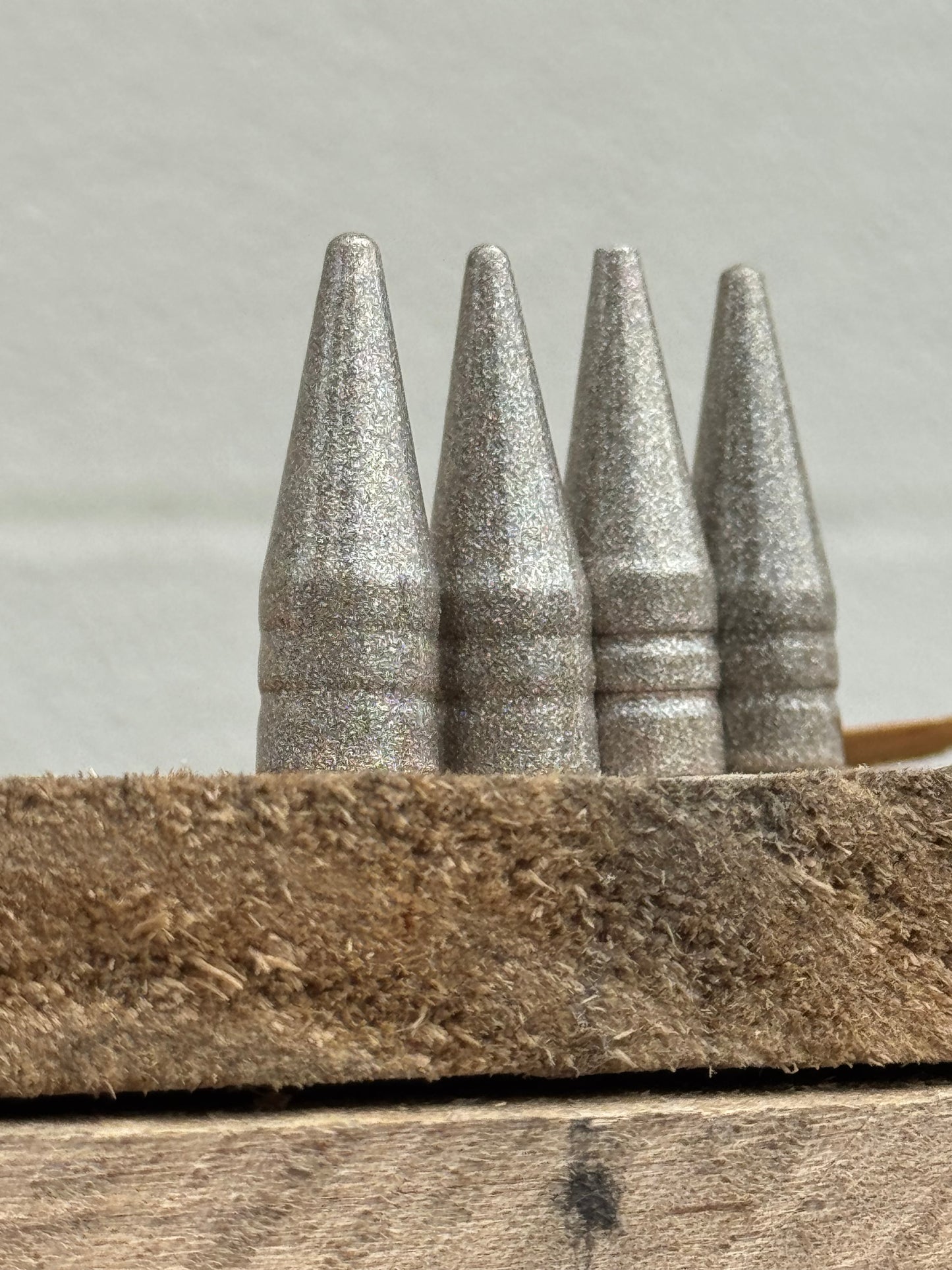 King Ranch Arizona Beige Spike Valve Stem Caps