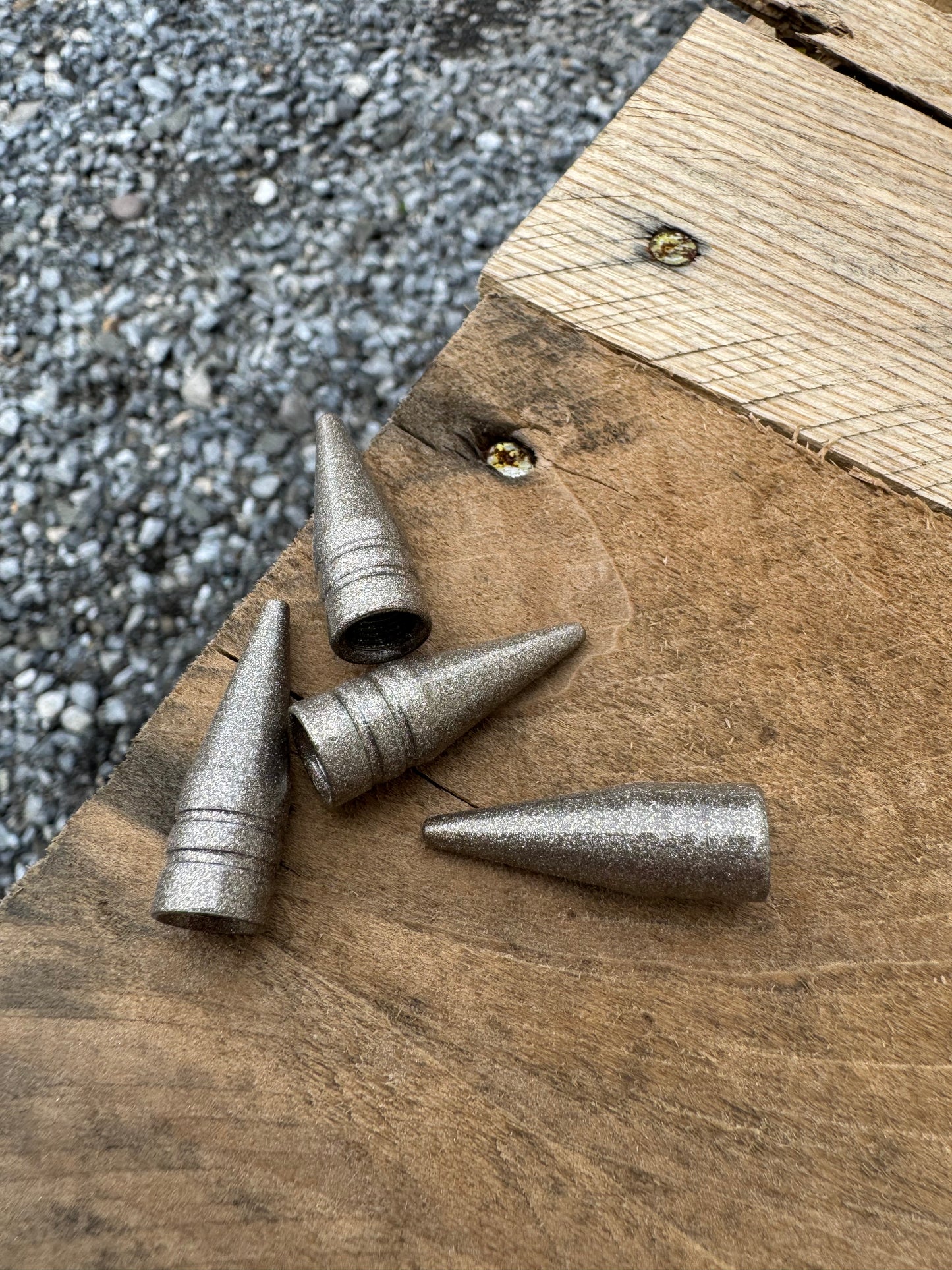 King Ranch Arizona Beige Spike Valve Stem Caps