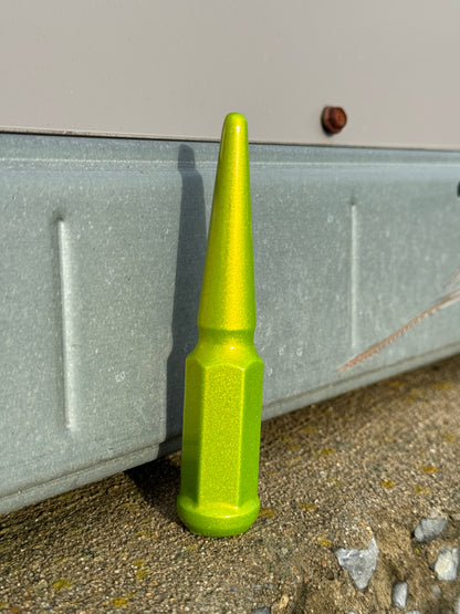 Shocker Yellow Spike Lug Nuts