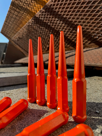 Orange Crush Spike Lug Nuts