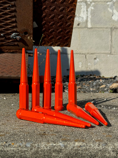 Orange Crush Spike Lug Nuts