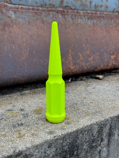 Neon Yellow Spike Lug Nuts