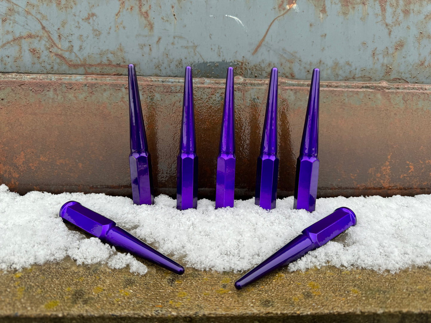 Illusion Purple Spike Lug Nuts