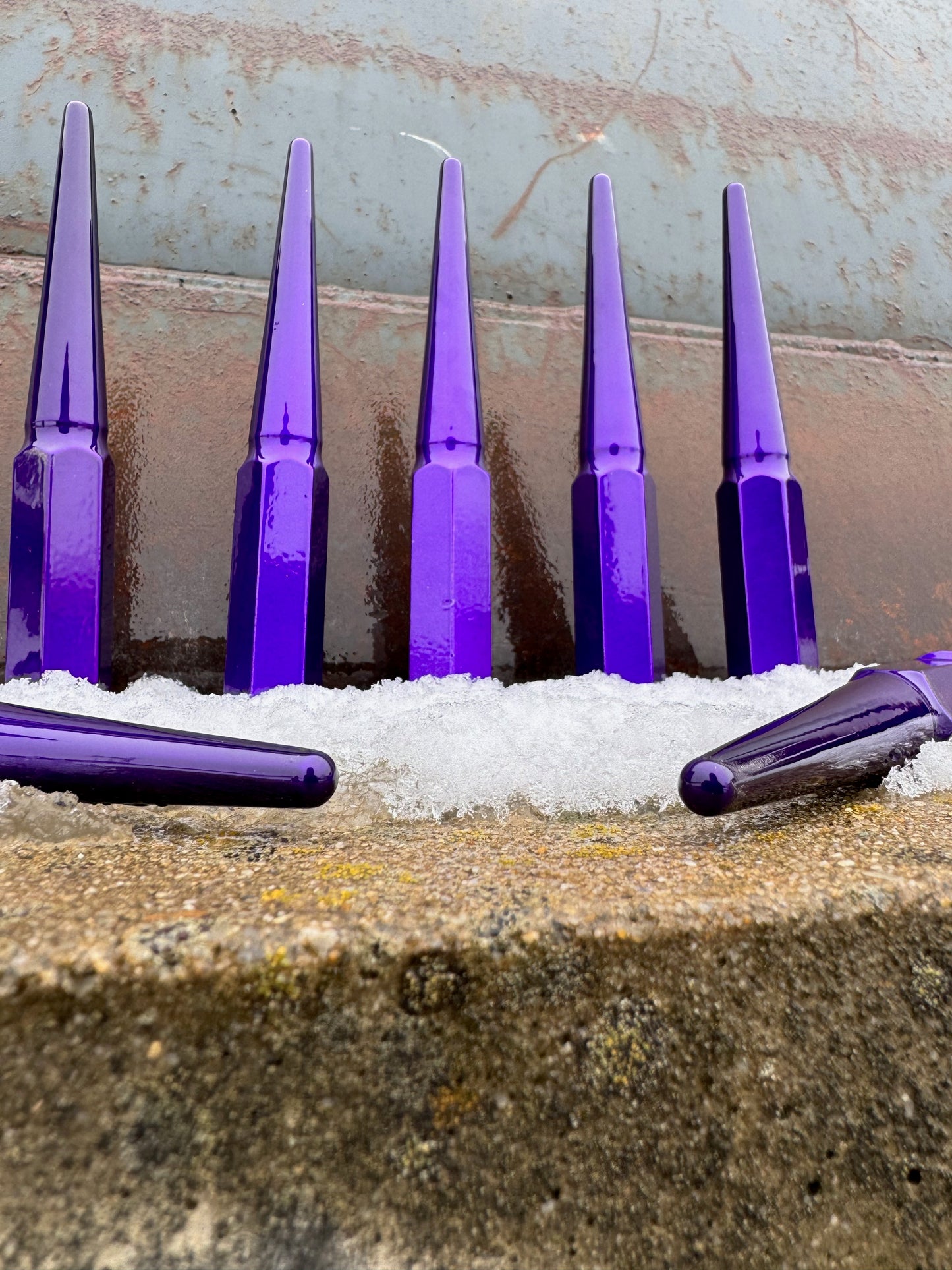 Illusion Purple Spike Lug Nuts