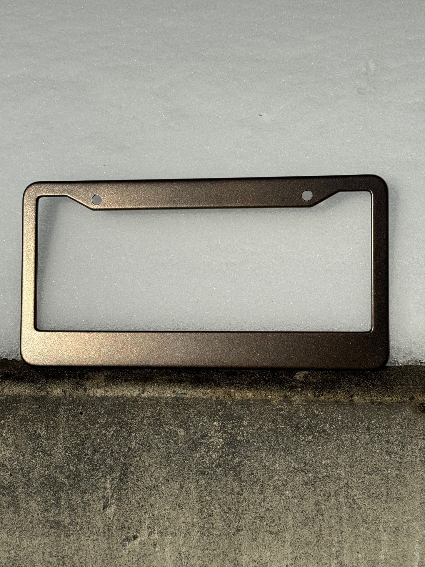 Metallic Bronze License Plate Frame – Apex Supply LTD