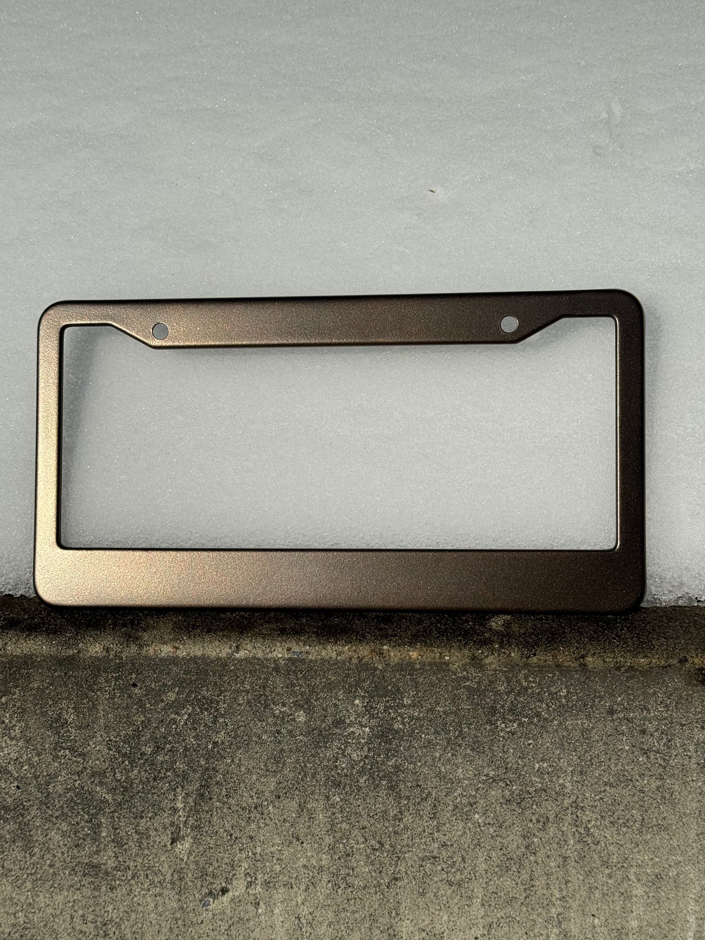 Metallic Bronze License Plate Frame