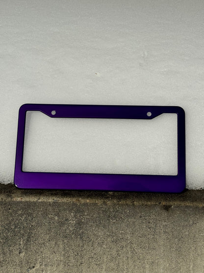 Illusion Purple License Plate Frame