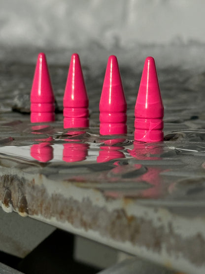 Neon Pink Spike Valve Stem Caps