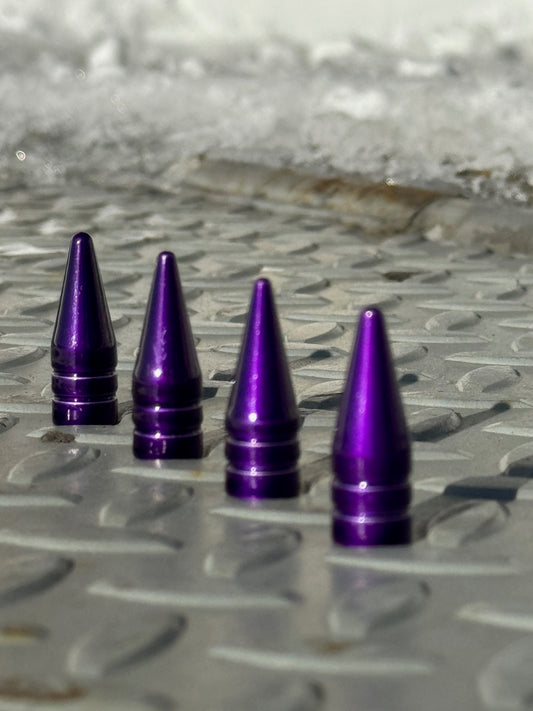 Illusion Purple Spike Valve Stem Caps