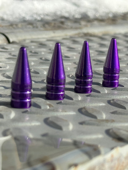 Illusion Purple Spike Valve Stem Caps