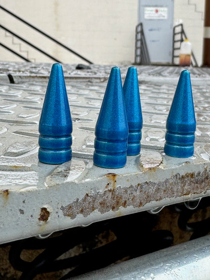 Hawaii Blue Spike Valve Stem Caps