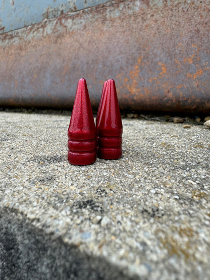 Candy Red Spike Valve Stem Caps