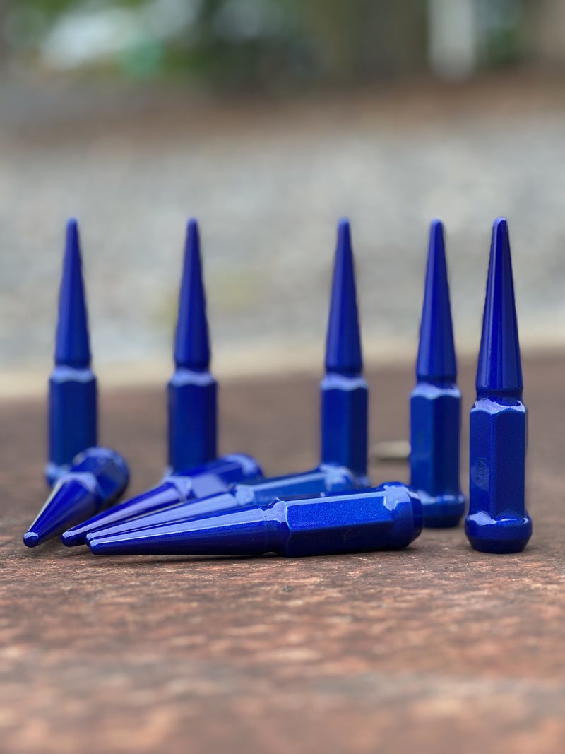 Candy Blue Spike Lug Nut