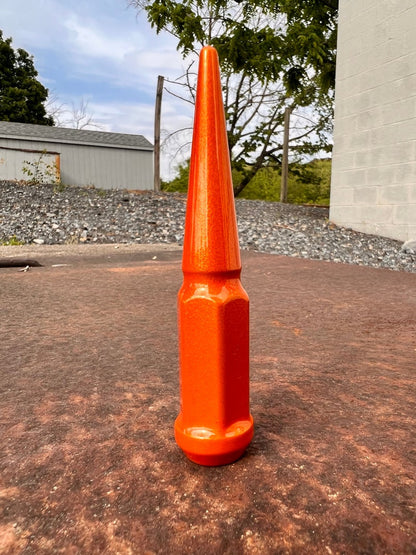 Illusion Orange Spike Lug Nuts