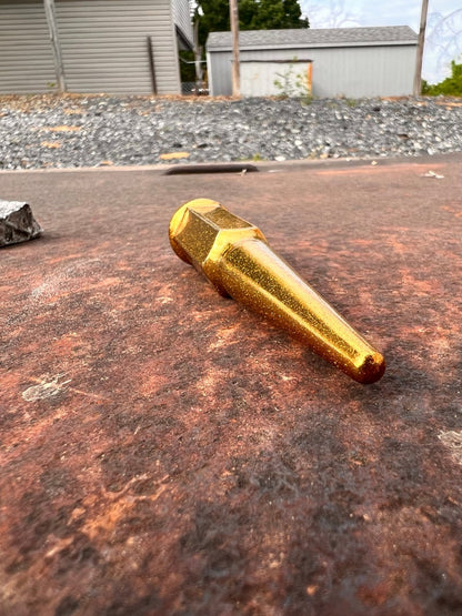 Gold Razzle Dazzle Spike Lug Nuts