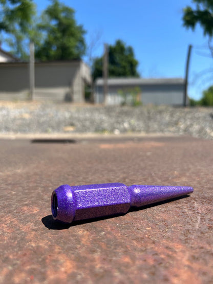 Holographic Purple Spike Lug Nuts