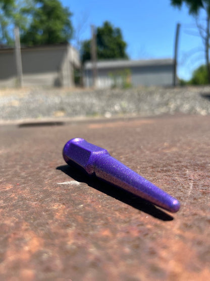 Holographic Purple Spike Lug Nuts