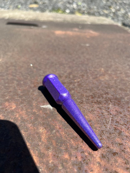 Holographic Purple Spike Lug Nuts