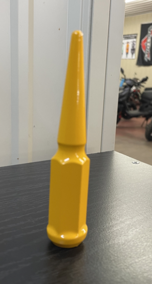 Industrial Yellow Spike Lug Nuts