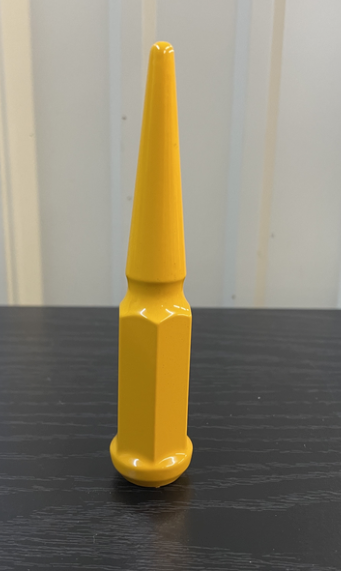 Industrial Yellow Spike Lug Nuts