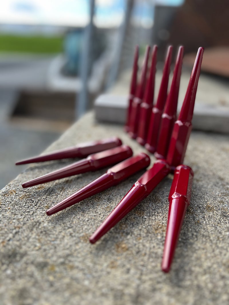 Maroon Spike Lug Nuts