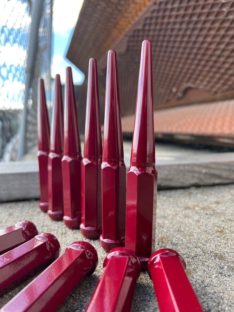 Maroon Spike Lug Nuts