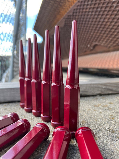 Maroon Spike Lug Nuts