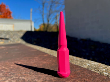 Neon Pink Spike Lug Nuts