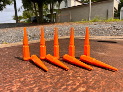 Orange Spike Lug Nuts