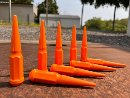 Orange Spike Lug Nuts