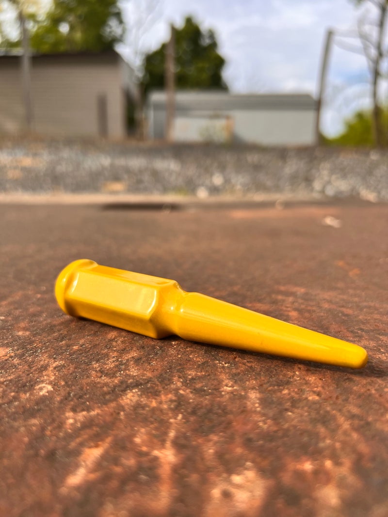 Psycho Yellow Spike Lug Nuts