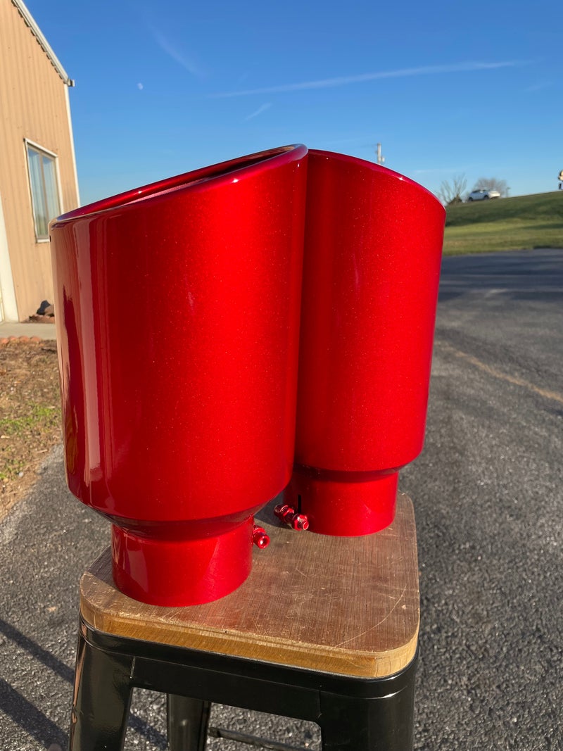 Candy Red Exhaust Tip