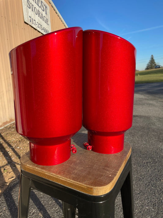 Candy Red Exhaust Tip