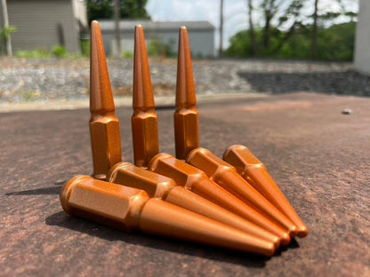 Burnt Orange Spike Lug Nuts