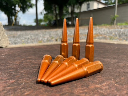 Burnt Orange Spike Lug Nuts