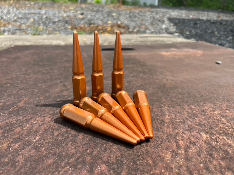 Burnt Orange Spike Lug Nuts