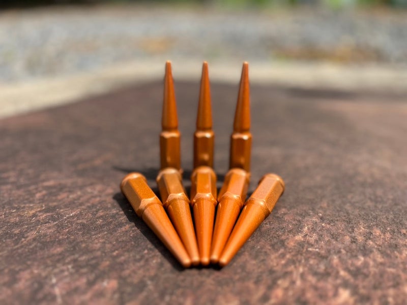 Burnt Orange Spike Lug Nuts