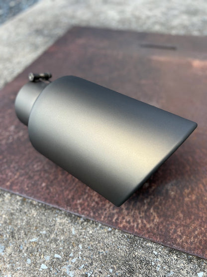 Flat Highland Bronze Exhaust Tip