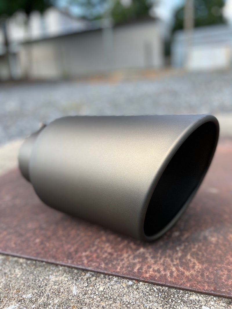 Flat Highland Bronze Exhaust Tip