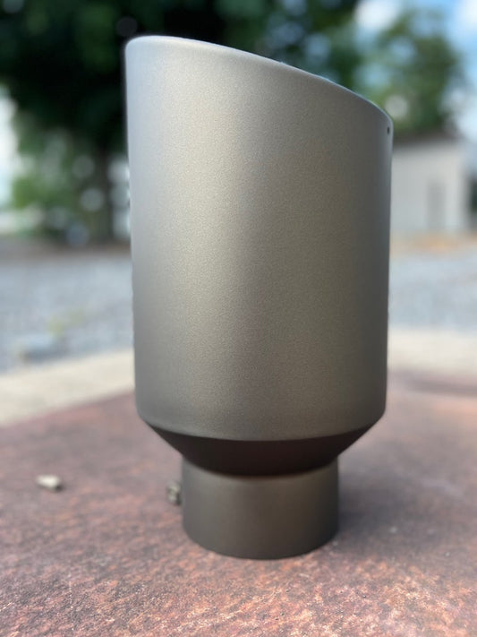 Flat Highland Bronze Exhaust Tip