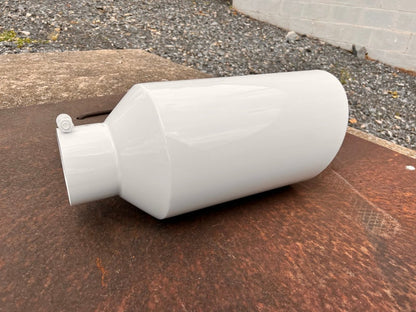 White Exhaust Tip