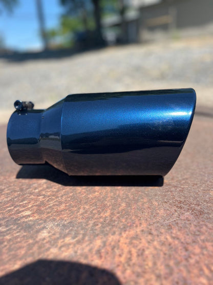 Blue Metallic Exhaust Tip