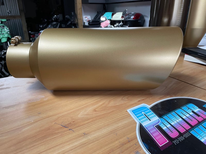 Satin Gold Exhaust Tip