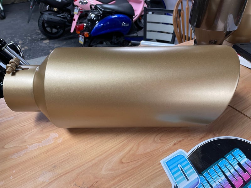 Satin Gold Exhaust Tip