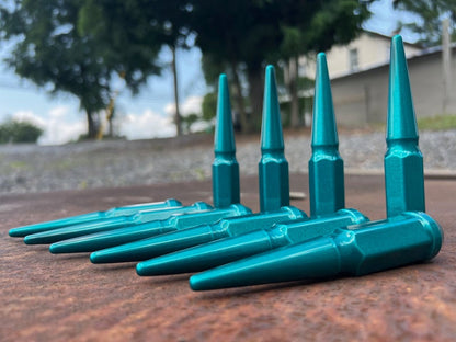 Candy Teal Spike Lug Nut