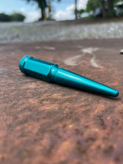 Candy Teal Spike Lug Nut