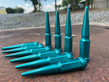 Candy Teal Spike Lug Nut