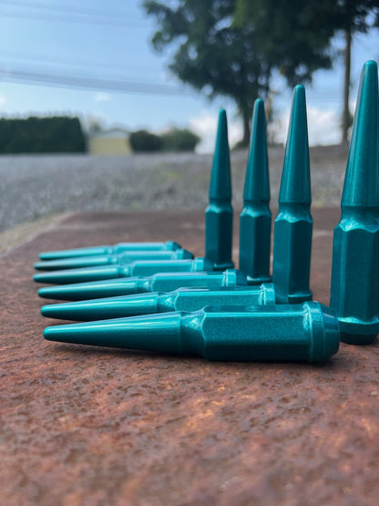 Candy Teal Spike Lug Nut