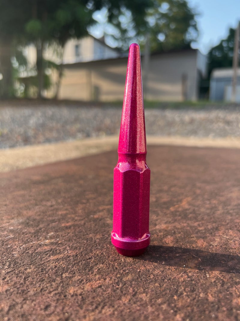 Candy Pink Spike Lug Nuts